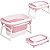 Banheira de Bebe Dobravel Portatil Baby Pil Media Rosa 100L - Imagem 2