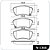 Pastilha Freio Toyota Corolla Dianteira Alarme Bosch N1366 Cobreq - Imagem 2