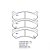 Pastilha Freio Silverado Dianteira Sistema Bosh 1115-SYL - Imagem 1