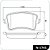 Pastilha Freio Audi A4/A5 Traseira Sistema Lucas N1741-COBREQ - Imagem 1