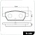 Pastilha Freio Ford Fusion Sedan Traseira Sistema Fomoco N186-COBREQ - Imagem 1