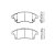 Pastilha Freio Cruze Hatch/Sedan Dianteira Sistema Bosh PD1101 FRAS-LE - Imagem 1