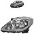 FAROL PRINCIPAL VERSA 2011/ 2014 LE ZN111568 - Imagem 1