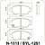 Pastilha Freio Honda Civic Dianteira Sistema Sumitomo 1251 SYL - Imagem 1