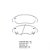 Pastilha Freio Honda Accord Sedan Dianteira Sistema Akebono 1252 SYL - Imagem 1