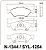Pastilha Freio Honda Fit Dianteira Alarme Sistema Teves 1254 SYL - Imagem 1