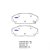 Pastilha Freio Honda/Acura Integra Dianteira Alarme Akebono 1690 SYL - Imagem 2
