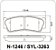 Pastilha Freio Hyundai Santa Fé Traseira Sistema Mando 3263 SYL - Imagem 2