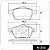Pastilha Freio Audi A100/A4 Dianteira Sistema Teves N-255 Cobreq - Imagem 1