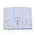 Kit 3 Fraldas de Boca Babinhas Bordadas 100% algodão - Branco e Azul - Baby Baby - Imagem 1