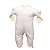 Macacão Longo Bebê Básico com Pé 100% Algodão com Pingente Folhado a Ouro - Off White - Baby Baby - Imagem 2