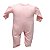 Macacão Longo Bebê Básico com Pé 100% Algodão com Pingente Folhado a Ouro - Rosa - Baby Baby - Imagem 2