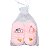 kit 2 Sapatinhos Bebê Recém Nascido 100% algodão com Pingente Folhado a Ouro - Baby Baby - UN - Branco e Rosa - Imagem 5
