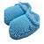 Sapatinho de Linha de Tricot para Bebê Azul Claro - Imagem 4