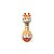Chocalho Musical Divertido +3m Girafa Amarelo Mostarda - Kitstar - Imagem 1