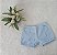 Kit com 2 Shorts Bebê 100% Algodão Suedine Branco e Azul - Kiko Baby - Imagem 7