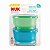 Kit 2 Bowls Com Ventosa e Tampa - Verde e Azul - Nuk - Imagem 1