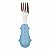Kit Talheres Cabo Em Silicone - Azul - Buba - Imagem 4