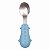 Kit Talheres Cabo Em Silicone - Azul - Buba - Imagem 3
