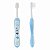 Escova De Dentes Infantil +6m Macia First Milk Teeth Azul Chicco - Cuide Dos Dentinhos Do Seu Pequeno . - Imagem 1