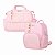 Kit 2 Bolsas Maternidade Munique Rosa Impermeável e Térmica com Alça Regulável Acompanha Trocador - Mappyng - Imagem 1