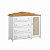 Cômoda Provence Palha 4 Gavetas e 1 Porta - Branco Soft/Freijó  - Matic - Imagem 1