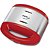 Grill e Sanduicheira Mondial Master Premium 2 em 1 Inox Vermelho 800W - Imagem 1