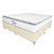 Cama Box King Molas Ensacadas e Pillow Top Gran Village Prodormir 193x70X203 Base Bege - Imagem 1