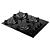 Cooktop 4 Bocas Preto com Mesa de Vidro e Tripla Chama Dako Supreme Bivolt - Imagem 2