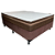 Cama Box Casal Molas Ensacadas Ortobom Pantanal  Superpocket 138X67X188 Marrom - Imagem 1