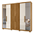 Guarda Roupa Casal Araguaia 6 Portas 4 Gavetas Moval Freijó Off White - Imagem 5