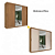 Guarda Roupa Casal Dalila MDF 3 Portas 4 Gavetas Com Espelho e Pés Demóbile Amendoa Off White - Imagem 5