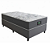 Cama Box Solteiro Portal New York Molas Ensacadas 88x69X188 - Imagem 2