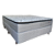 Cama Box Casal Molas Ensacadas e Pillow Top Gray Eclipse Prodormir 138x71X188 Cinza - Imagem 1