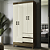 Guarda Roupa Solteiro Fit 4 Portas 2 Gavetas  Santos Andira Jequitibá /Off White - Imagem 2