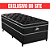 Cama Box Solteiro Molas Ensacadas Perola Negra Portal 88x74x188 - Imagem 1