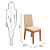 Conjunto de Mesa Marina 6 Cadeiras Suzy Cedro Off White - Imagem 5