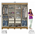 Guarda Roupa 8 Portas com 4 Gavetas B51 Henn Briz Natural Off White - Imagem 4