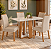 Conjunto de Mesa Sintonia 4 Cadeiras Apogeu Amendoa Clean Moveis Lopas - Imagem 1