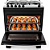 Fogão Atlas Agile Inox 5 Bocas com Tripla Chama e Forno Limpa Fácil – Preto – 86,5L - Imagem 2