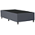 Base Box Solteiro Suede Cinza 88x31x188 - Imagem 1