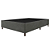 Base Box Casal Suede Cinza 138x31x188 - Imagem 1
