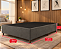 Base Box Casal Suede Cinza 138x31x188 - Imagem 1
