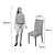 Conjunto de Mesa Sintonia 6 Cadeiras Rayla Amendoa Clean Moveis Lopas - Imagem 6
