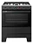 Fogão 5 bocas Mesa Inox Super Chama Forno 84L Acendimento Automático IDEAL Super F5IAP Cor Preto - Imagem 5