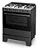 Fogão 5 bocas Mesa Inox Super Chama Forno 84L Acendimento Automático IDEAL Super F5IAP Cor Preto - Imagem 1