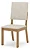 Conjunto de Mesa Natali 4 Cadeiras Milla Bege Amendoa Henn - Imagem 11