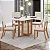 Conjunto de Mesa Natali 4 Cadeiras Milla Bege Amendoa Henn - Imagem 8
