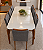 Conjunto de Mesa MADEIRA MACIÇA Donatella Província 8 Cadeiras Megan Natural com Vidro Branco 210x100 - Imagem 2