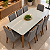 Conjunto de Mesa MADEIRA MACIÇA Donatella Província 8 Cadeiras Megan Natural com Vidro Branco 210x100 - Imagem 4